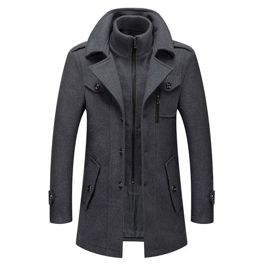 Abrigo Largo de Hombre con Botones | Clásico